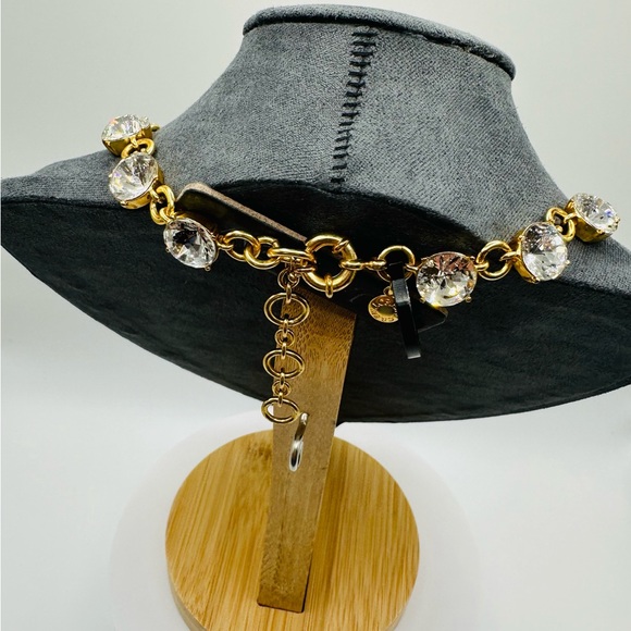 NWT Luxury J. Crew Pearl Crystal Floral Statement Holiday Wedding Necklace - Picture 7 of 17